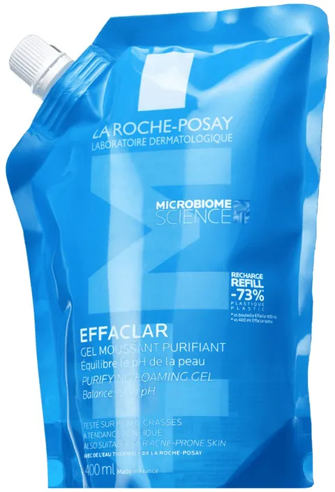 La Roche Posay Effaclar, Gel Detergente Schiumogeno, Per Pelli a Tendenza Acneica, Azione
