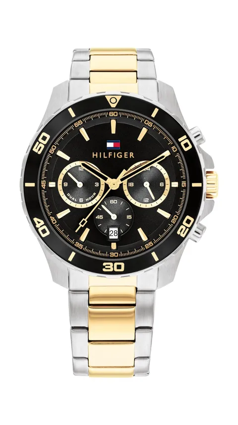Tommy Hilfiger Orologio Analogico Multifunzione al Quarzo da Uomo con Cinturino in