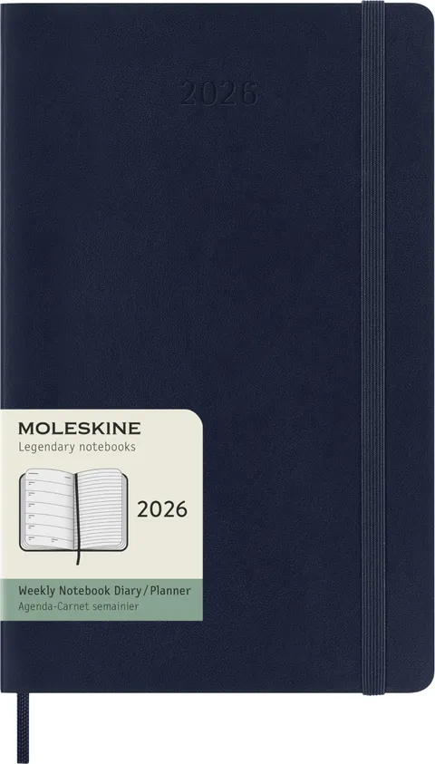 Moleskine Weekly Planner, Agenda Settimanale 2026 12 Mesi Con Spazio Per Note, Con