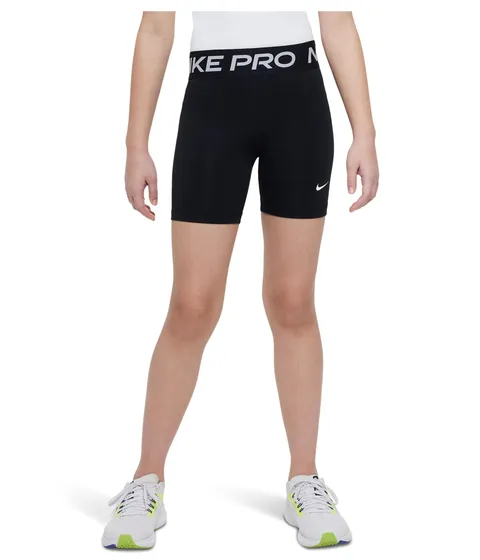 Nike FB1081-010 PRO T-Shirt Bambina/Ragazza Black/White Taglia XL