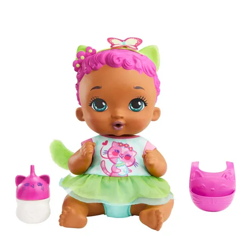 Mattel My Garden Baby - Bambola Junior Gattina, alta più di 30 cm con accessori, tra cui