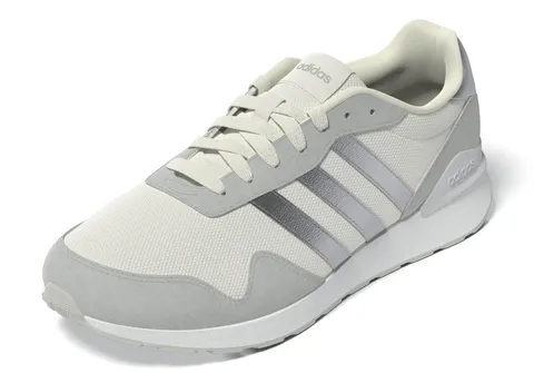adidas Donna Run 60S 4.0 Shoes, Chalk White/Silver Met./Grey Two, 36 2/3 EU