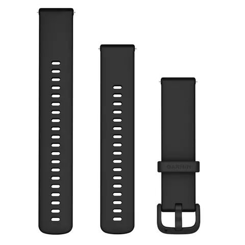 Garmin Cinturino Originale vívoactive 6, 20mm, Sgancio rapido, Silicone, Black