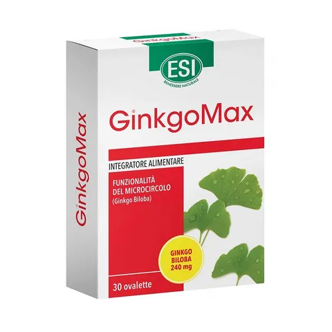 ESI - Go Up GinkgoMax, Integratore Alimentare a Base di Ginkgo Biloba, Favorisce le