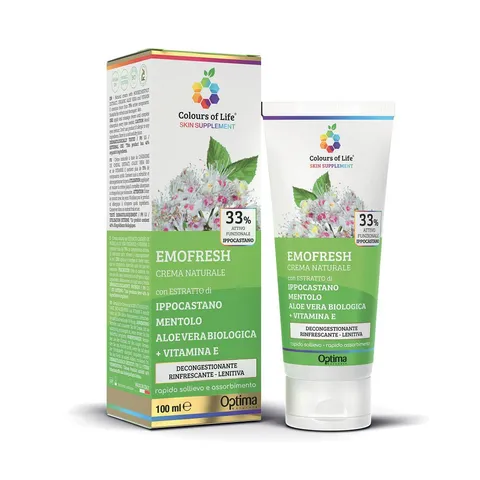 Colours of Life - Crema Naturale ad Azione Decongestionate - con Aloe Vera Biologica e