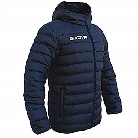 givova G013, Giubbotto Unisex - Adulto, Blu/Arancio Flu, 2XS
