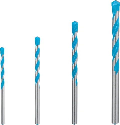 Bosch Professional 4x Set di Punte Expert CYL-9 MultiConstruction per Calcestruzzo, Ø 4-8