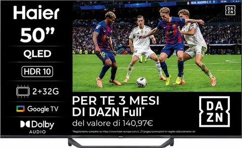 Haier Smart TV 50" QLED 4K Ultra HD S81 Series, Google TV, Dolby Audio, Gaming 120Hz DLG