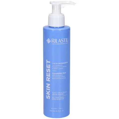 Rilastil Skin Reset Latte Detergente, Detersione Delicata Idratante e Lenitiva, con