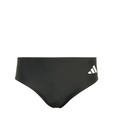 adidas Homme 3 Stripes Swim Trunks, Black/White, M-L
