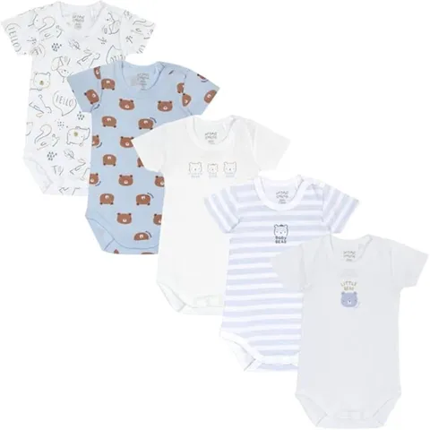 Chicco Set 5 Body Maniche Corte Cotone 100%