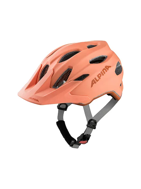 Alpina Carapax JR, Casco da Bicicletta Unisex Bambino, Peach Matt, 51-56 cm