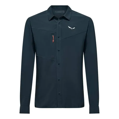 Salewa PUEZ L/S Shirt M, 4XL, Mirtillo