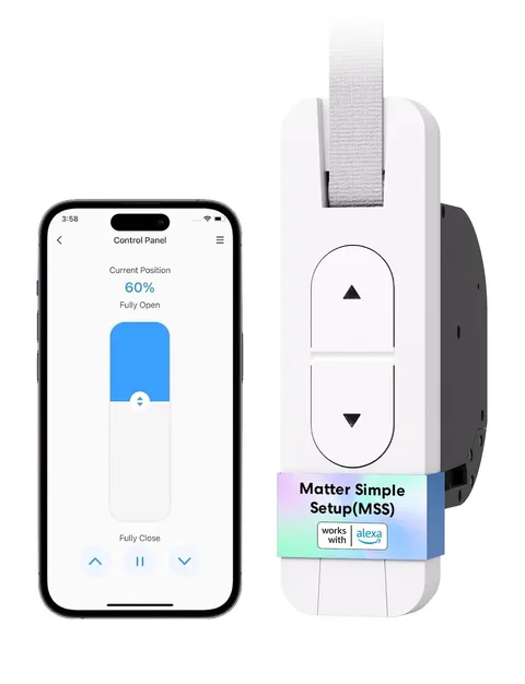 Meross Matter Avvolgitore Tapparella Elettrico da Incasso, Avvolgibile Elettrico fino 45