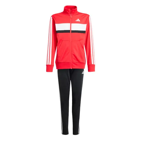 adidas Unisex - Bambini Seasonal Essentials Tiberio 3 Stripes Tricot Tracksuit, Pure