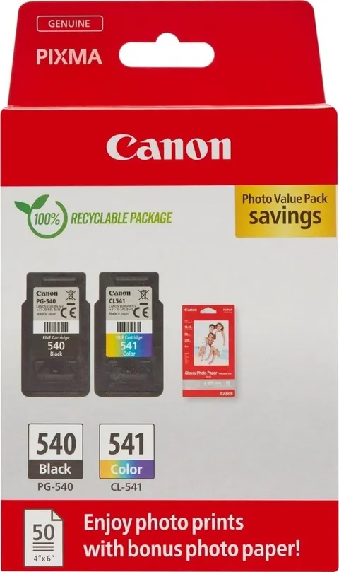 Canon PG-540/CL-541 Multipack + carta fotografica
