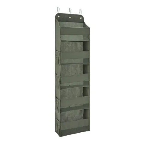 Amazon Basics, Organizer da appendere alla porta, con 5 ripiani, grande, 38.1 x 16.5 x
