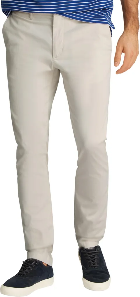 Tommy Hilfiger Bleecker Printed Structure Chino Mw0mw37714, Pantaloni Chino Uomo, Bianco