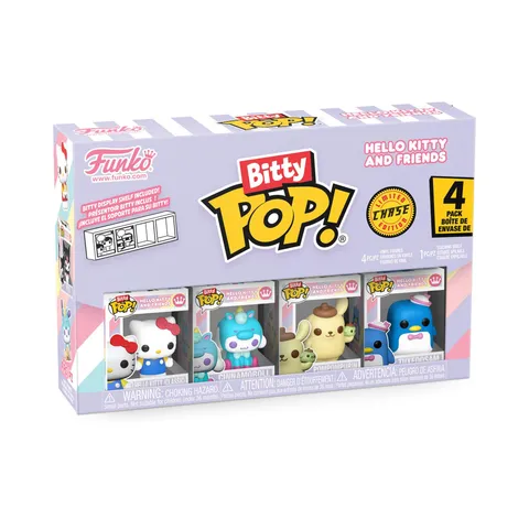 Funko Bitty POP! 4 Pack: Hello Kitty and Friends - Hello Kitty (Classic), Cinnamoroll