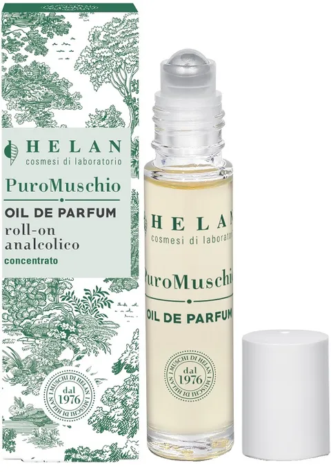 Helan Puro Muschio - Profumo Donna, Olio Roll On Concentrato Analcolico, Eau de Parfum
