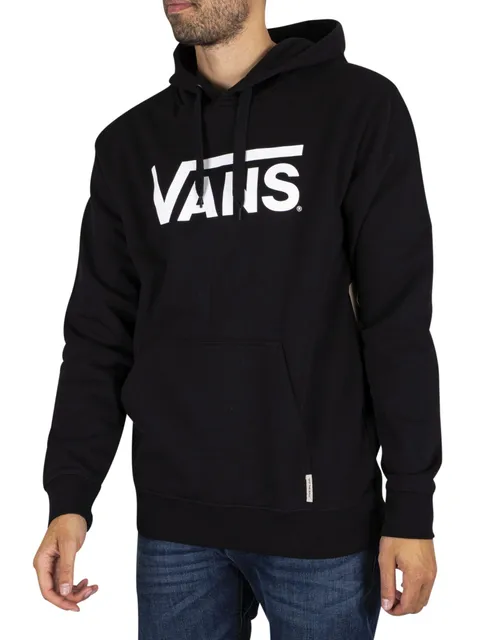 Vans Felpa con Cappuccio Classic Po Uomo, Nero, S