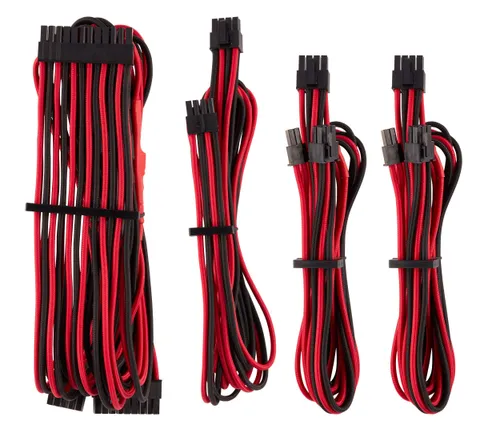 Corsair Starter Kit Cavi Alimentatore Type 4 Gen 4 Rosso Nero