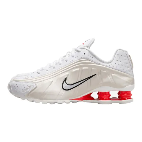 Nike AR3565-103 Shox R4 Donna, White/White-Phantom-Picante Red EU 38