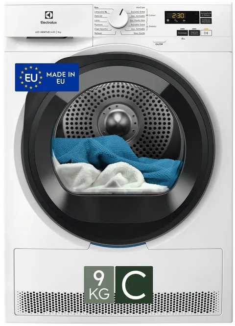 Electrolux Serie 600 GentleCare, Asciugatrice a Pompa di Calore, 9 kg, EW6HCH19G, 14