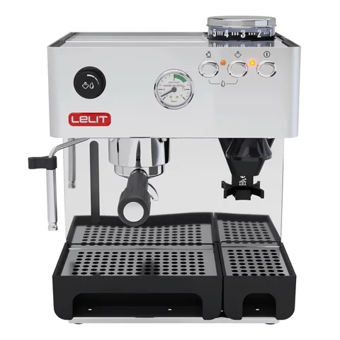Lelit PL042EM Macchina Espresso, 1200 W, 2 Cups, Acciaio Inossidabile, Metallo