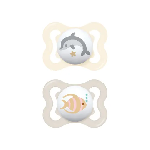 MAM Air Succhietto 2-6 mesi set 2pz, caucciù naturale