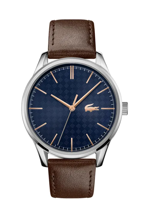 Lacoste Orologio Uomo Vienna Cinturino Pelle Marrone