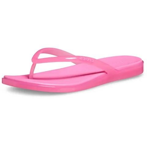 Crocs Donna Miami Jelly Round Toe Flip Tongues, Gelatina di Limonata Rosa, 34 EU