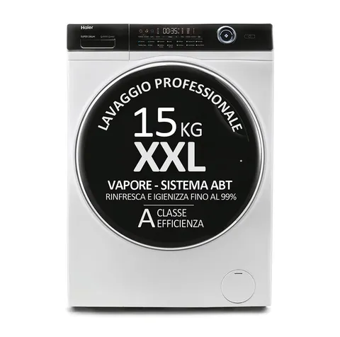 Haier I-Pro Series 7 Plus HW150-BP14986E Lavatrice, 15 kg. 1400 Giri, Motore Inverter
