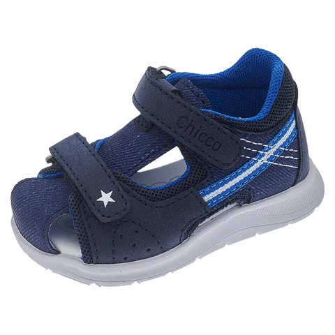 Chicco, Sandali con Doppio Velcro e Punta Chiusa, Confortevoli, Leggeri, Flessibili e