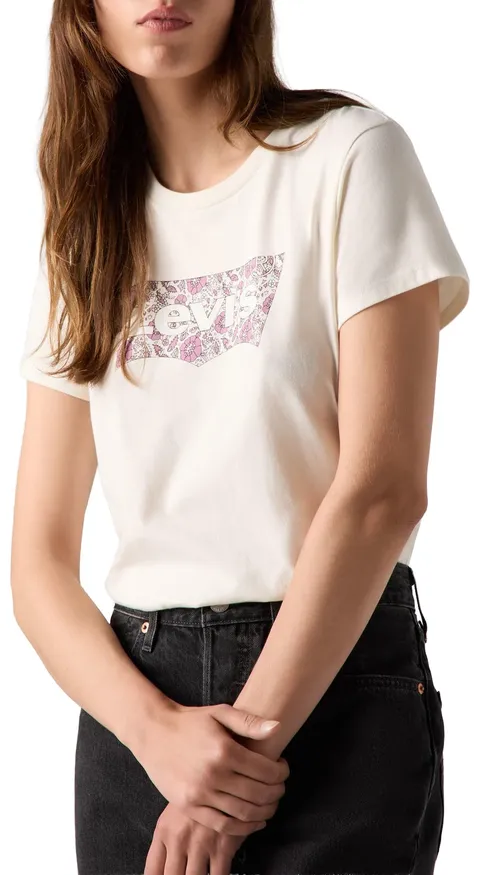 Levi's The Perfect Tee, T-Shirt Donna, Ananda Floral BW Filly, XXS