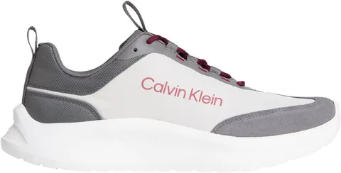 Calvin Klein Uomo Light Eva Runner HM0HM02241 Low Top, Rosso (Grigio Granito/Rabarbaro)