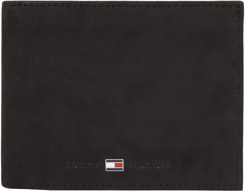 Tommy Hilfiger Uomo Portafoglio Johnson con Scomparto Monete, Nero (Black), Taglia Unica