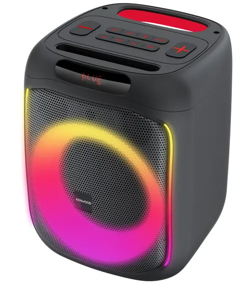Kenwood AS-P200BT Party Speaker Portatile 50W RMS con Woofer 165mm, 2 Tweeter, DSP