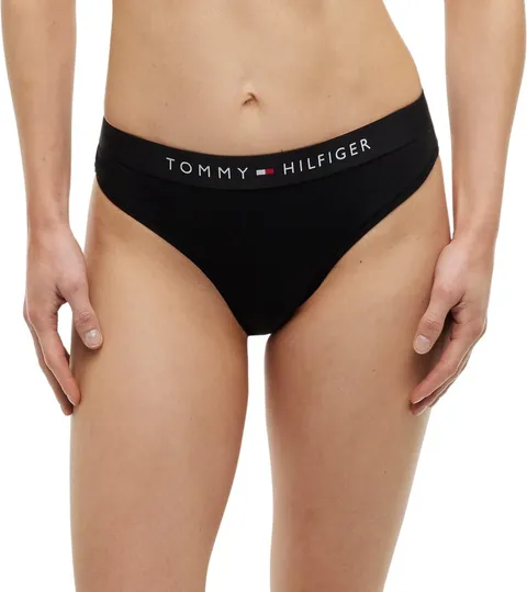 Tommy Hilfiger Perizoma Donna Tanga, Nero (Black), XL