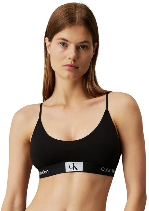 Calvin Klein Reggiseno a Bralette Donna Coppe Morbide, Nero (Black), S