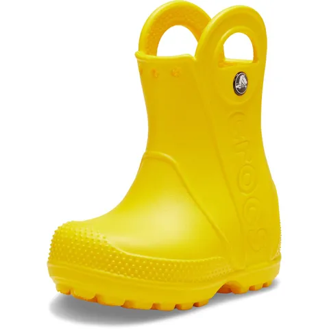 Crocs Handle It Rain Boot T, Stivali Unisex - Bambini e Ragazzi, Giallo, 27/28 EU