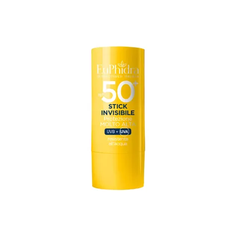 Euphidra, Stick Solare Zone Sensibili SPF 50+ Protezione Molto Alta per Viso, Labbra