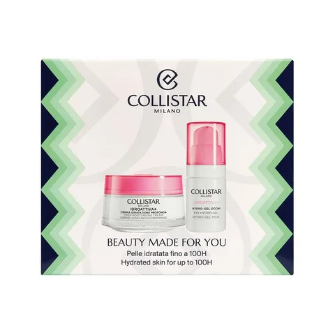 Collistar Cofanetto Regalo Donna Viso Idroattiva+, Crema Idratazione Profonda 50ml +