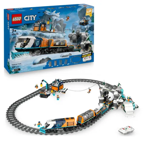 LEGO City Explorers’ Arctic Polar Express Train Set - incl. a Remote-Controlled Train
