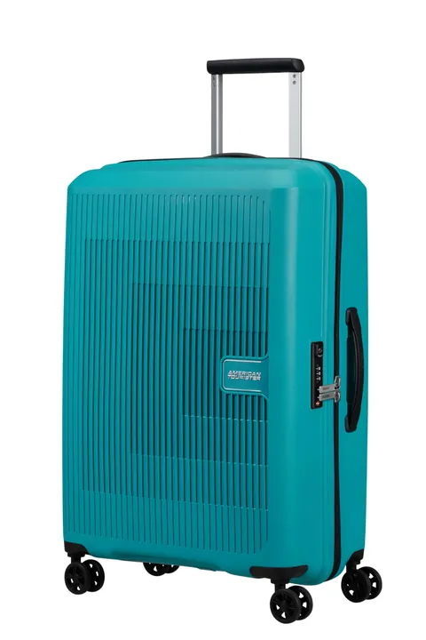 American Tourister Aerostep - Spinner M, Valigia Espandibile, 67 cm, 66.5/72.5 L