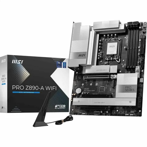 MSI PRO Z890-A WIFI Scheda madre, ATX - Supporta i processori Intel Core Ultra (Serie 2), LGA 1851 - VRM 90A SPS, Memory Boost DDR5 (9066+ MT/s OC), PCIe 5.0 x16 e 4.0 x16, M.2 Gen5, Wi-Fi 7, 5G LAN