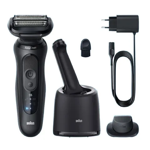Braun Rasoio Elettrico, Series 5, Con Stazione SmartCare, Accessori EasyClick