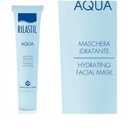 Rilastil Aqua Maschera Idratante Viso, Emulsione Fresca e Cremosa, Riequilibrante ed