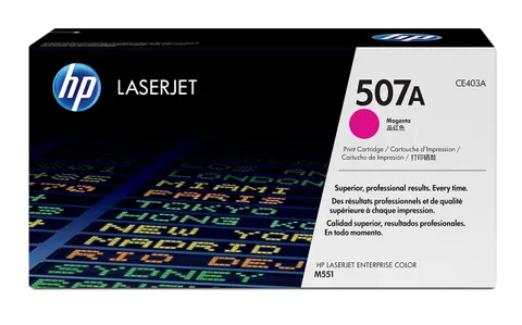 HP 507A CE403A Cartuccia Toner Originale per Stampanti Laserjet HP, Compatibile con le