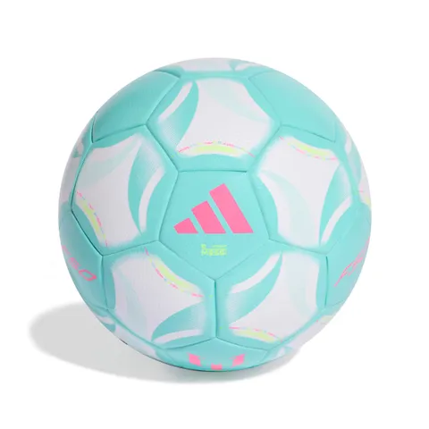 adidas Mixte Messi League BALL, white/flash aqua/halo mint/lucid pink, 4